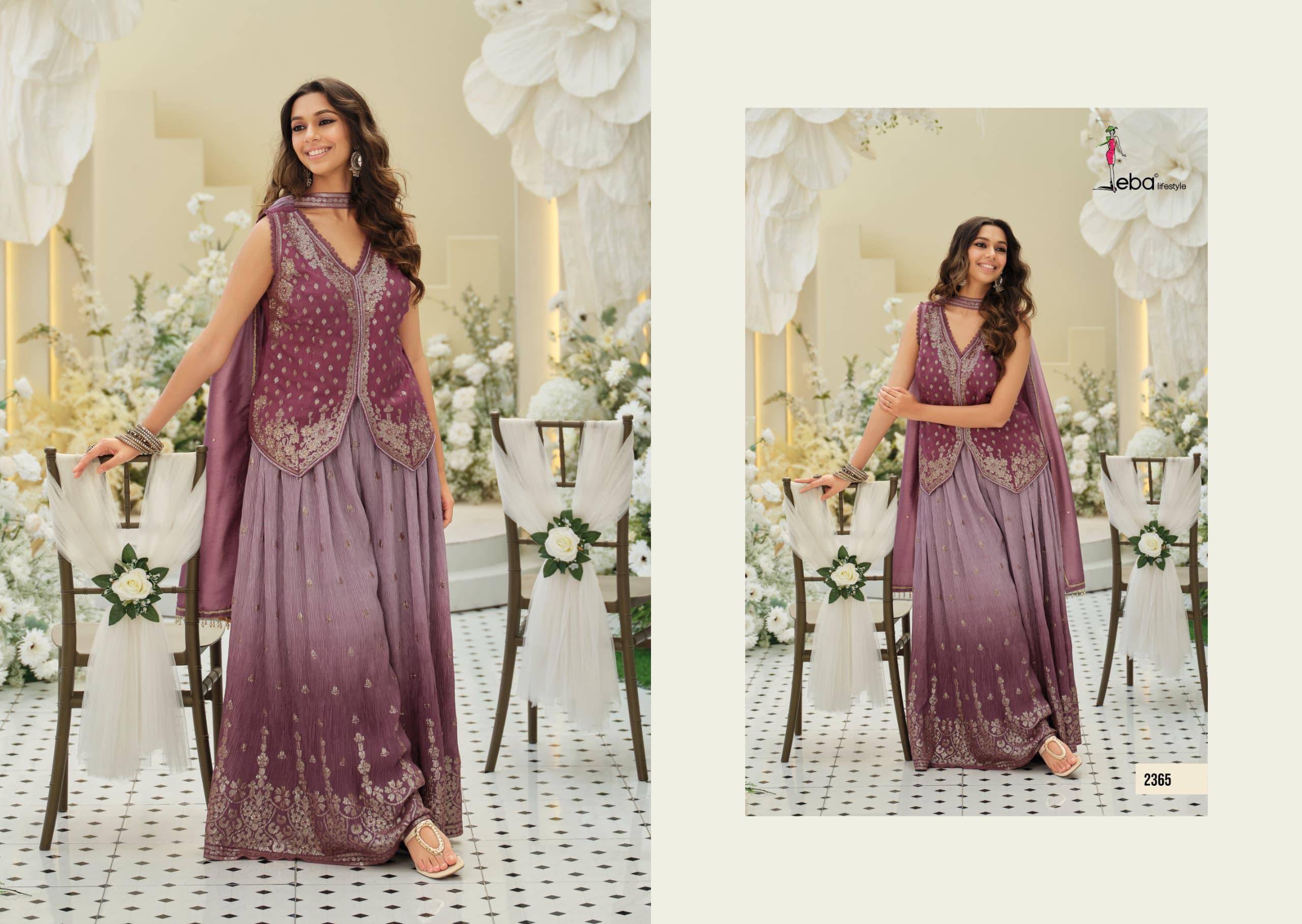 Era By Eba Lifestyle 2364 to 2365 Series Ready To Wear Heavy chinon readymade Dresses At Wholesale Price